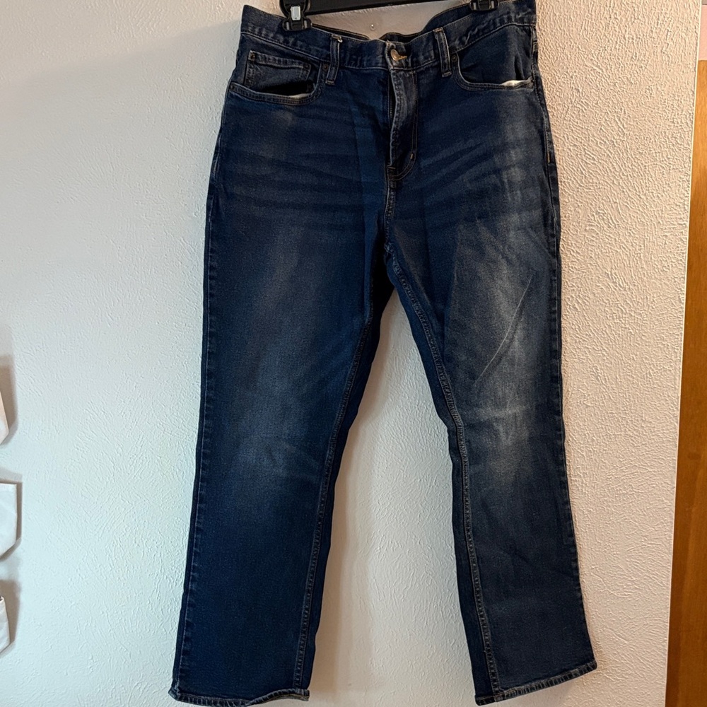 Old Navy Men's Dark Blue Straight Jeans